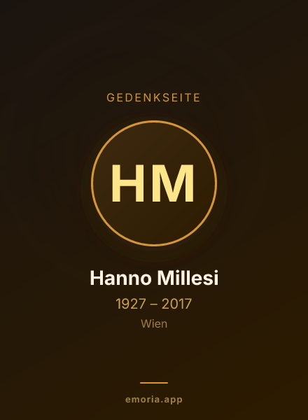 Gedenkportrait von Hanno Millesi