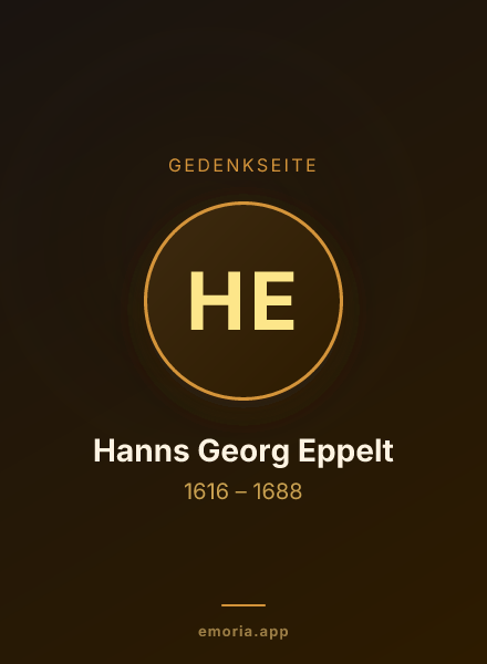 Gedenkportrait von Hanns Georg Eppelt