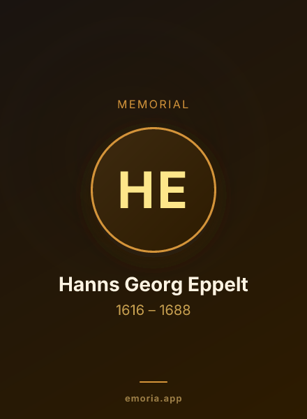 Memorial portrait of Hanns Georg Eppelt