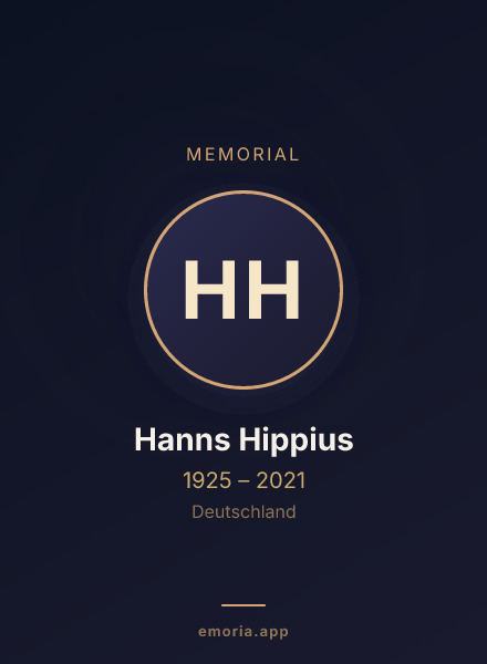 Memorial portrait of Hanns Hippius
