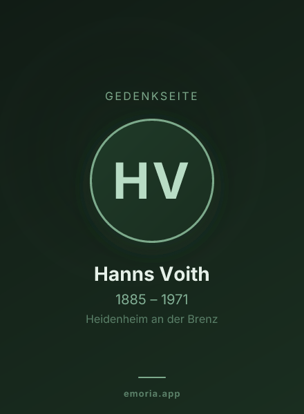 Gedenkportrait von Hanns Voith