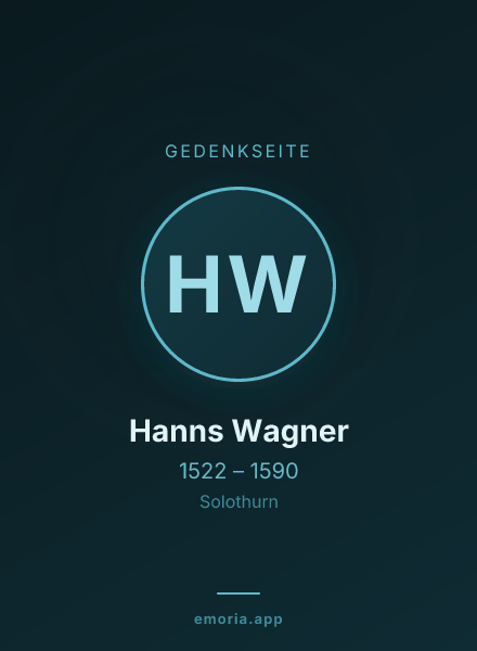 Gedenkportrait von Hanns Wagner