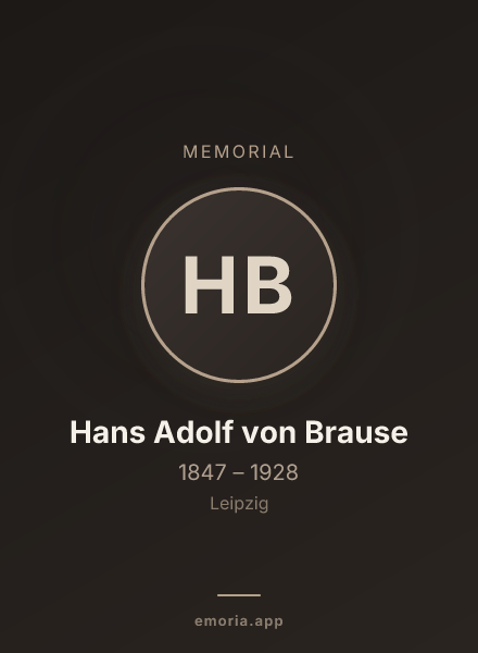 Memorial portrait of Hans Adolf von Brause
