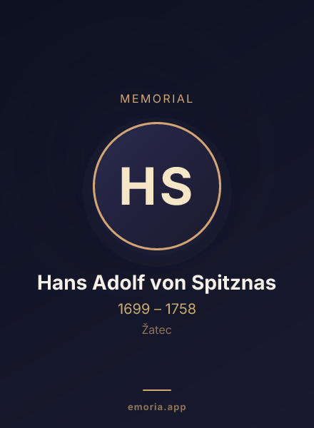 Memorial portrait of Hans Adolf von Spitznas