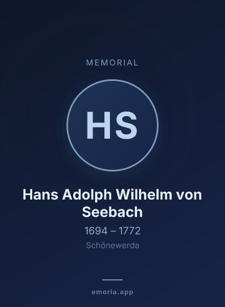 Memorial portrait of Hans Adolph Wilhelm von Seebach