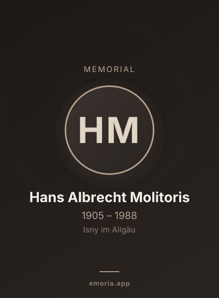 Memorial portrait of Hans Albrecht Molitoris