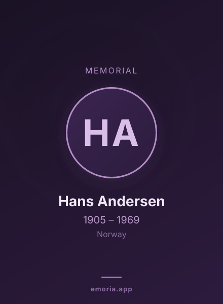 Memorial portrait of Hans Andersen