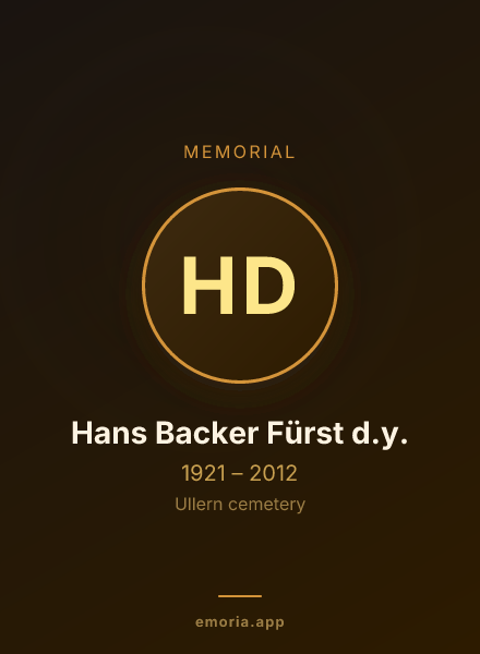 Memorial portrait of Hans Backer Fürst d.y.
