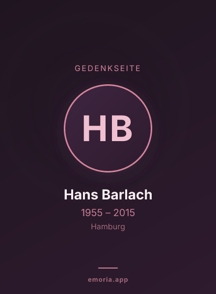 Gedenkportrait von Hans Barlach
