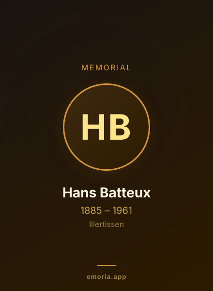 Memorial portrait of Hans Batteux