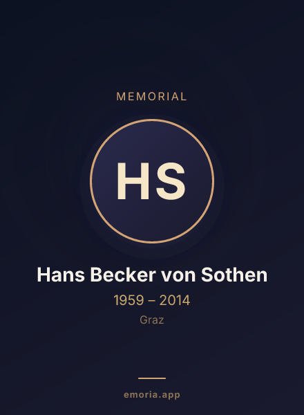 Memorial portrait of Hans Becker von Sothen