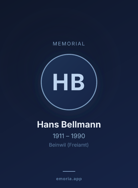 Memorial portrait of Hans Bellmann
