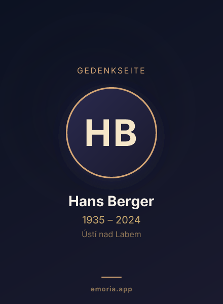 Gedenkportrait von Hans Berger