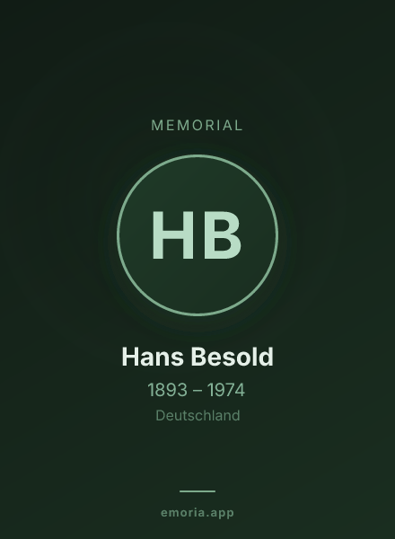 Memorial portrait of Hans Besold