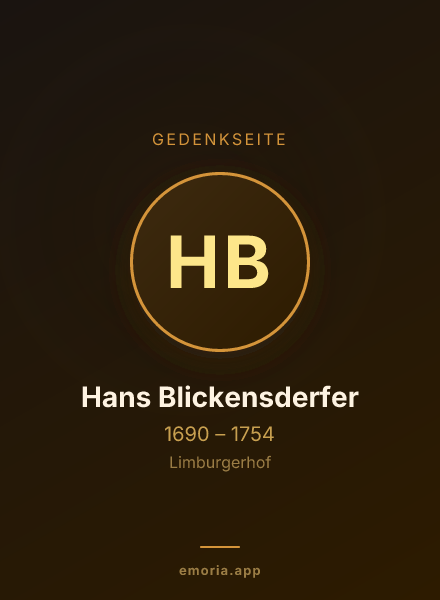 Gedenkportrait von Hans Blickensderfer