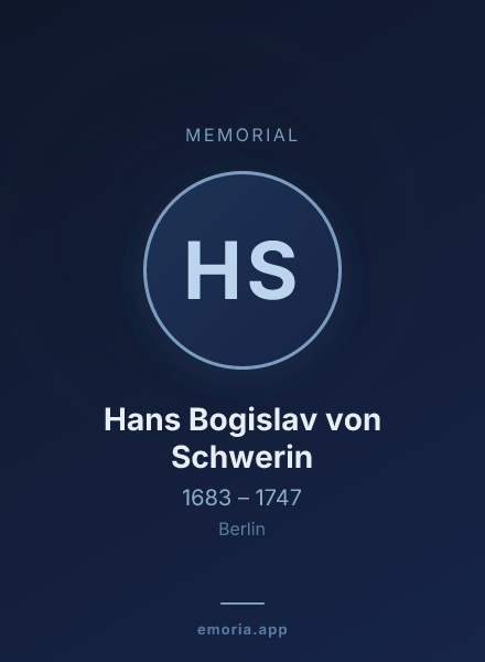 Memorial portrait of Hans Bogislav von Schwerin
