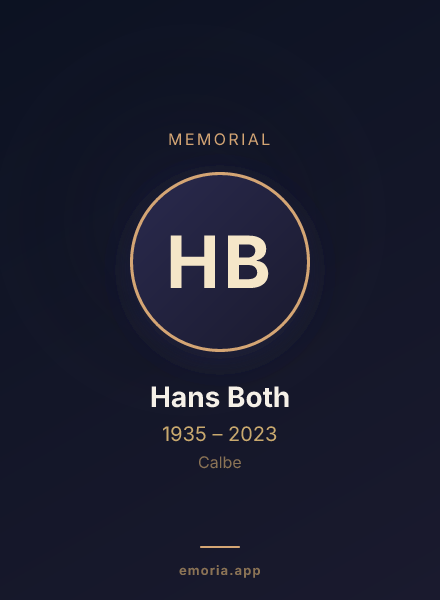 Memorial portrait of Hans Both