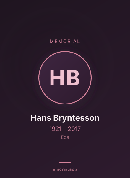 Memorial portrait of Hans Bryntesson