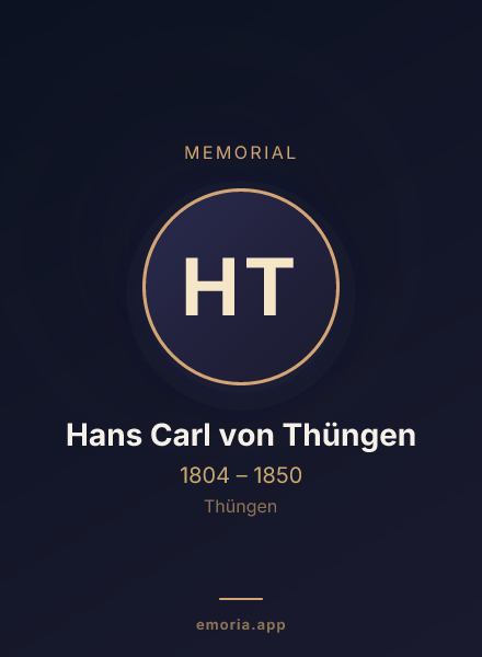 Memorial portrait of Hans Carl von Thüngen