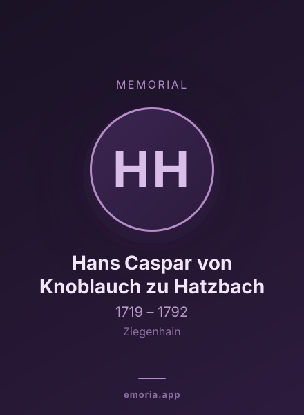 Memorial portrait of Hans Caspar von Knoblauch zu Hatzbach