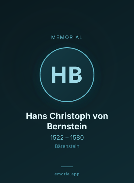 Memorial portrait of Hans Christoph von Bernstein