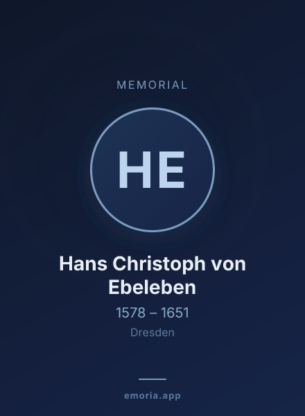 Memorial portrait of Hans Christoph von Ebeleben