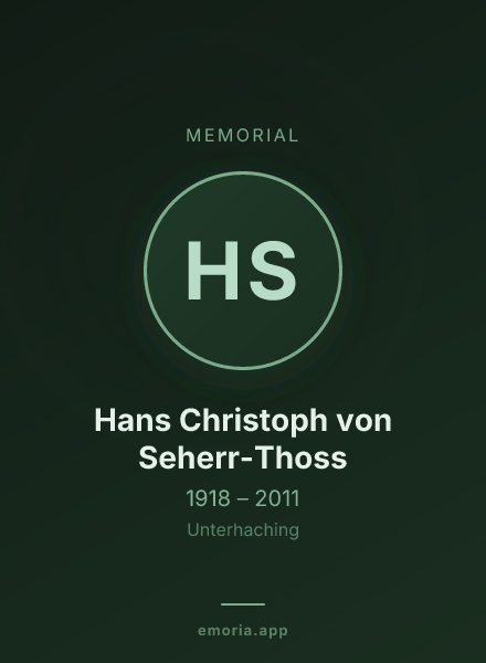 Memorial portrait of Hans Christoph von Seherr-Thoss