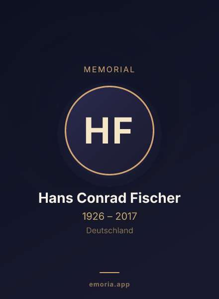 Memorial portrait of Hans Conrad Fischer