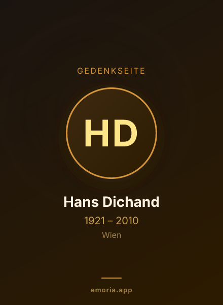 Gedenkportrait von Hans Dichand
