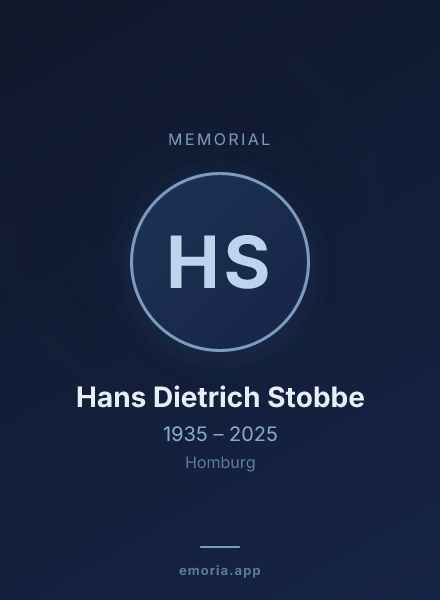 Memorial portrait of Hans Dietrich Stobbe