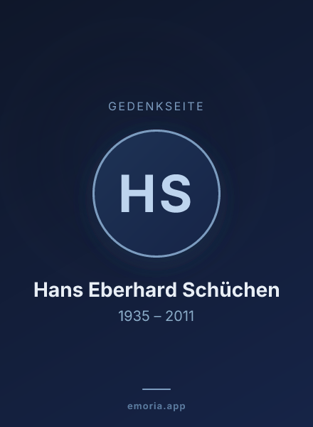 Gedenkportrait von Hans Eberhard Schüchen