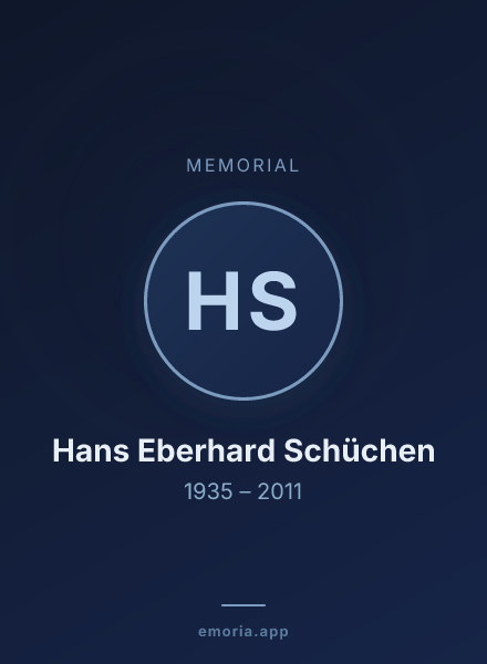 Memorial portrait of Hans Eberhard Schüchen