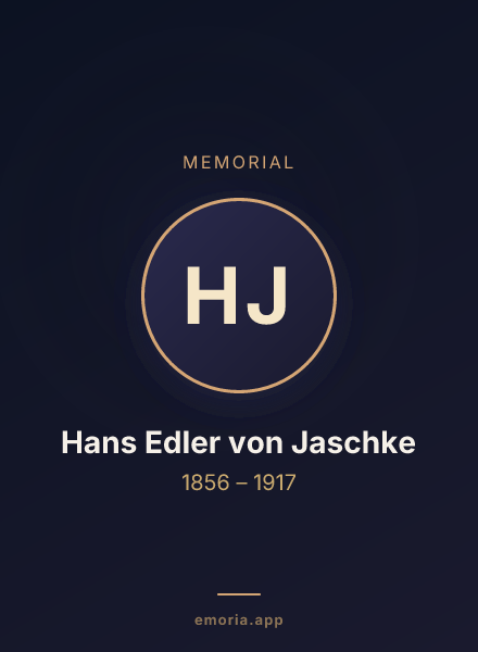 Memorial portrait of Hans Edler von Jaschke