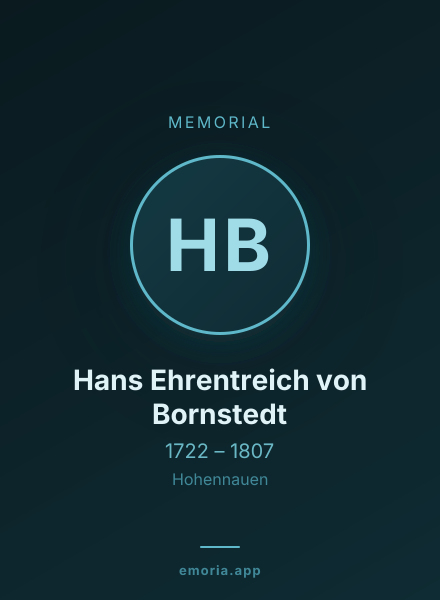 Memorial portrait of Hans Ehrentreich von Bornstedt