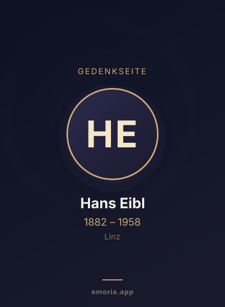 Gedenkportrait von Hans Eibl