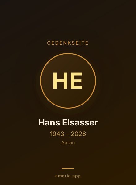 Gedenkportrait von Hans Elsasser