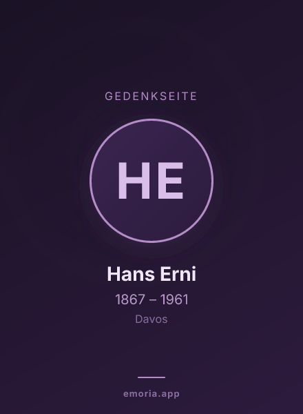 Gedenkportrait von Hans Erni
