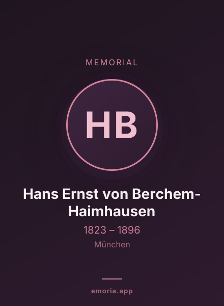 Memorial portrait of Hans Ernst von Berchem-Haimhausen