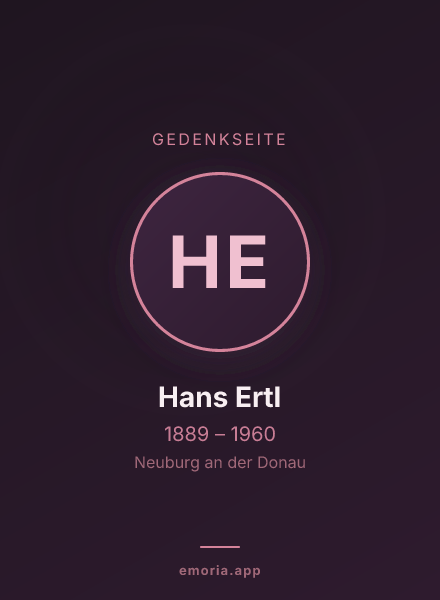Gedenkportrait von Hans Ertl