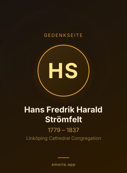 Gedenkportrait von Hans Fredrik Harald Strömfelt