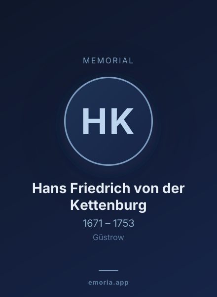 Memorial portrait of Hans Friedrich von der Kettenburg