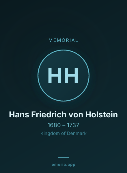 Memorial portrait of Hans Friedrich von Holstein