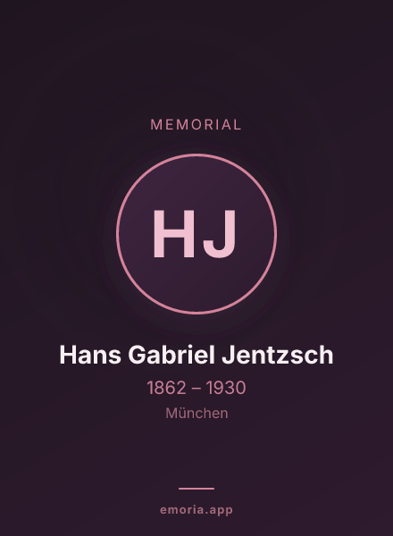 Memorial portrait of Hans Gabriel Jentzsch