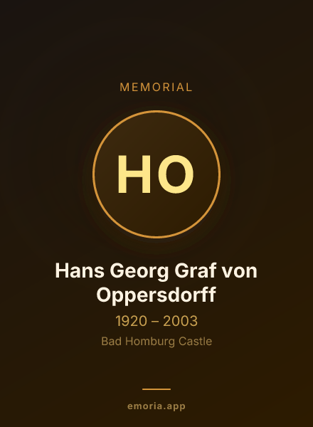 Memorial portrait of Hans Georg Graf von Oppersdorff