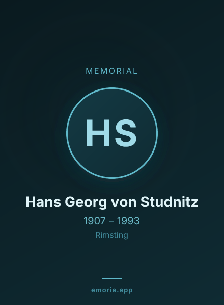 Memorial portrait of Hans Georg von Studnitz