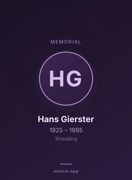 Memorial portrait of Hans Gierster
