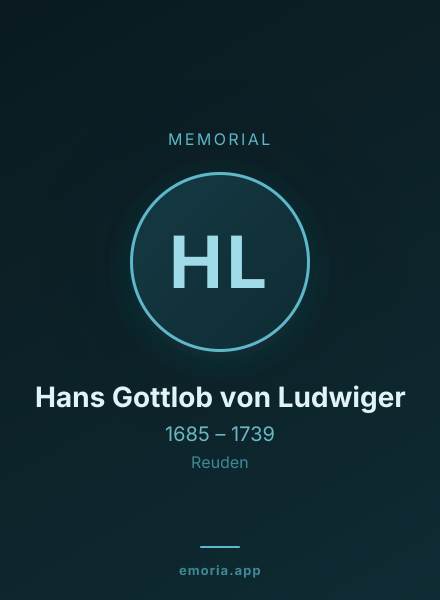 Memorial portrait of Hans Gottlob von Ludwiger