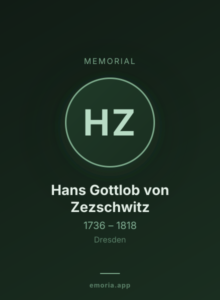 Memorial portrait of Hans Gottlob von Zezschwitz
