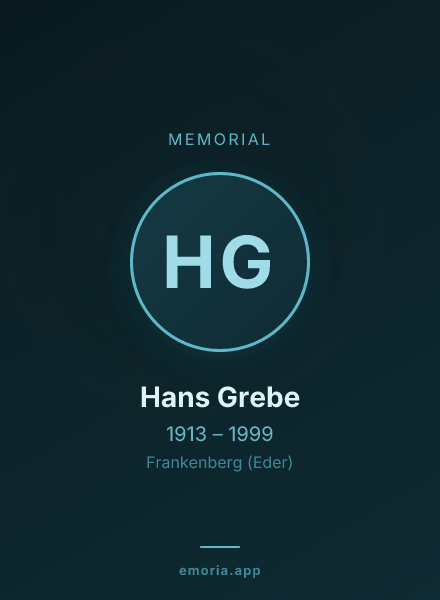 Memorial portrait of Hans Grebe
