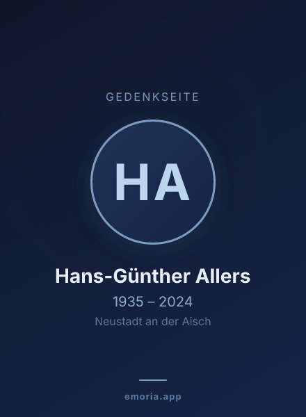 Gedenkportrait von Hans-Günther Allers